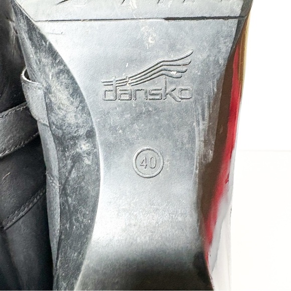 Dansko Fawna Black Leather Mules with Buckle Size 40 9 Women’s - Picture 5 of 5